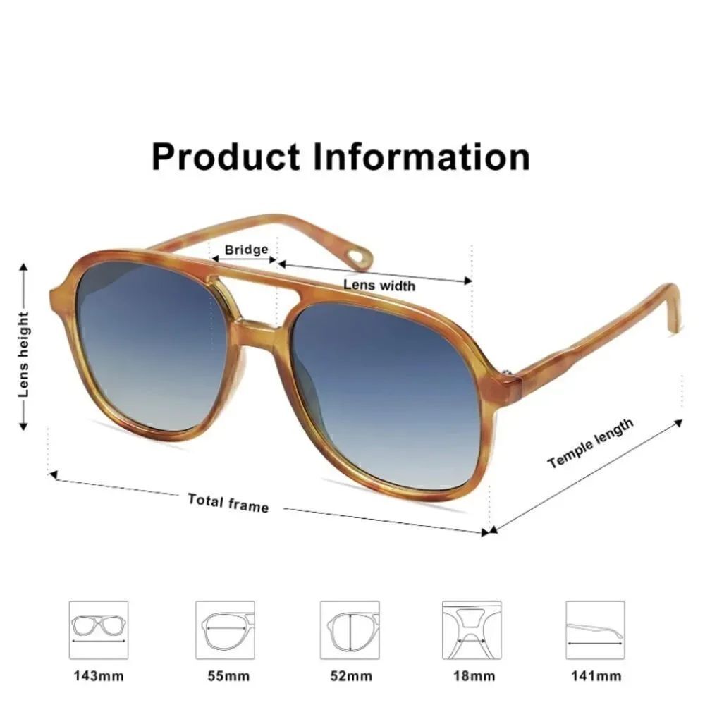 Retro Aviator Sunglasses    - Picture 3 of 3